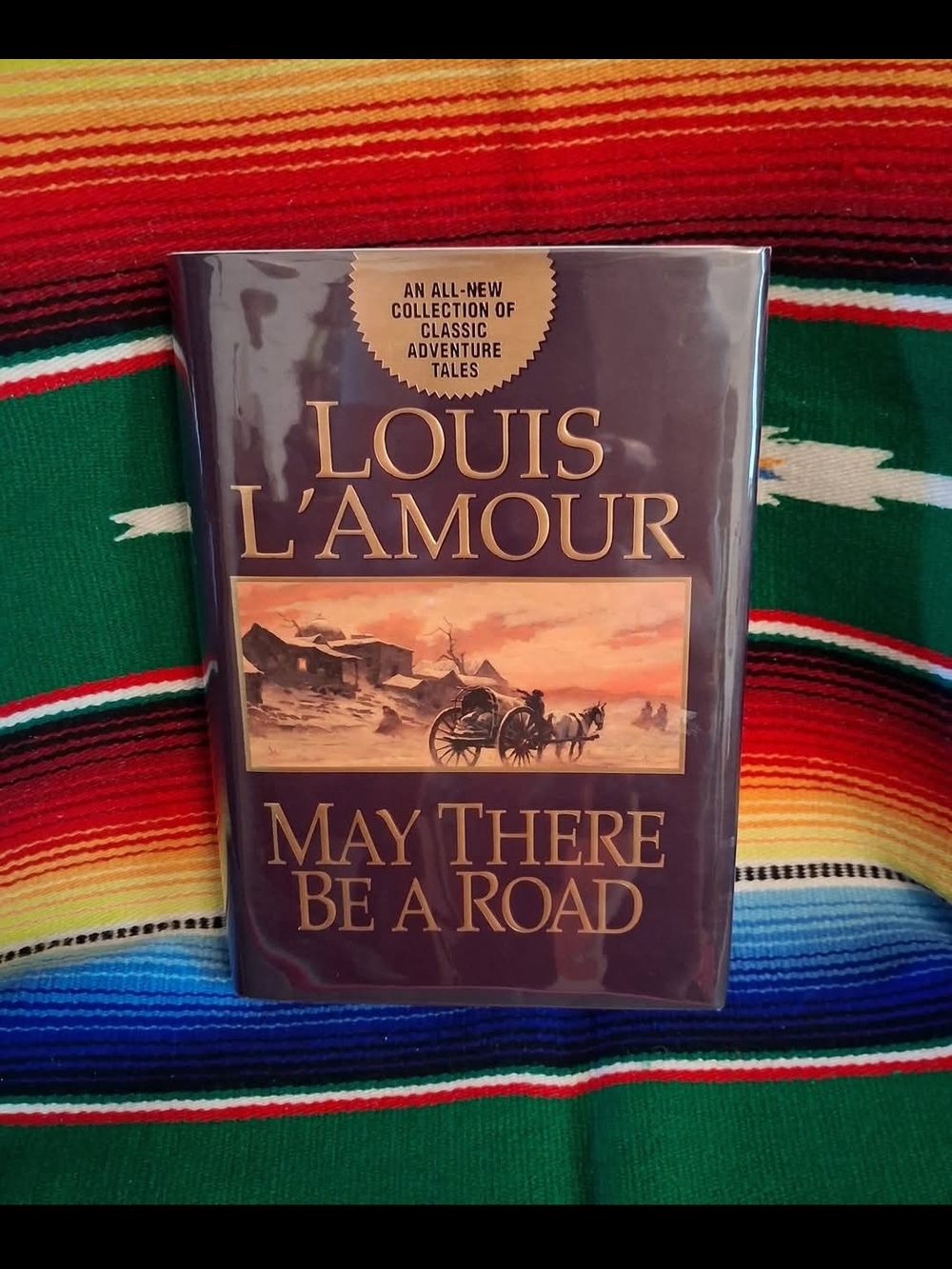 L'Amour Hardcover Book - Plum Cover with Gold Lettering